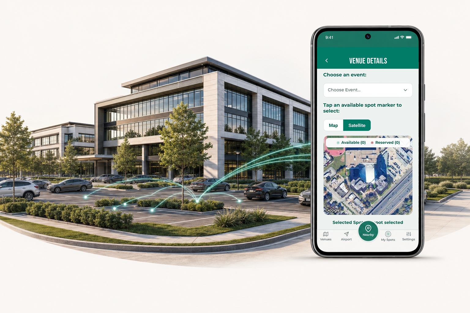 OpenSpots connecting a commercial parking property to the mobile platform